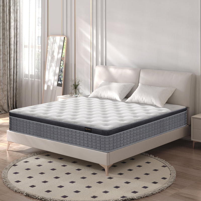 Ladinimo Medium Pocket Spring Hybrid Mattress with CertiPURUS